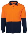 JB's HV L/S COTTON BACK POLO JB's HV L/S COTTON BACK POLO JB's wear Faster Workwear and Design