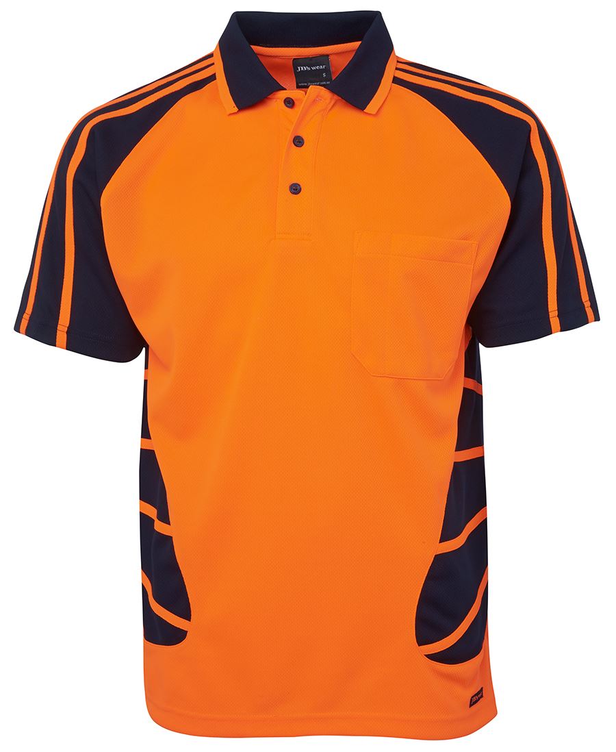 JB's HV S/S SPIDER POLO JB's HV S/S SPIDER POLO JB's wear Faster Workwear and Design