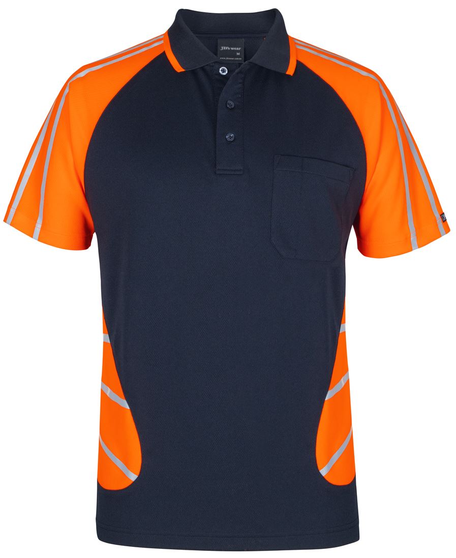 JB's STREET SPIDER POLO W/ REFLECTIVE STRIPE JB's STREET SPIDER POLO W/ REFLECTIVE STRIPE JB's wear Faster Workwear and Design