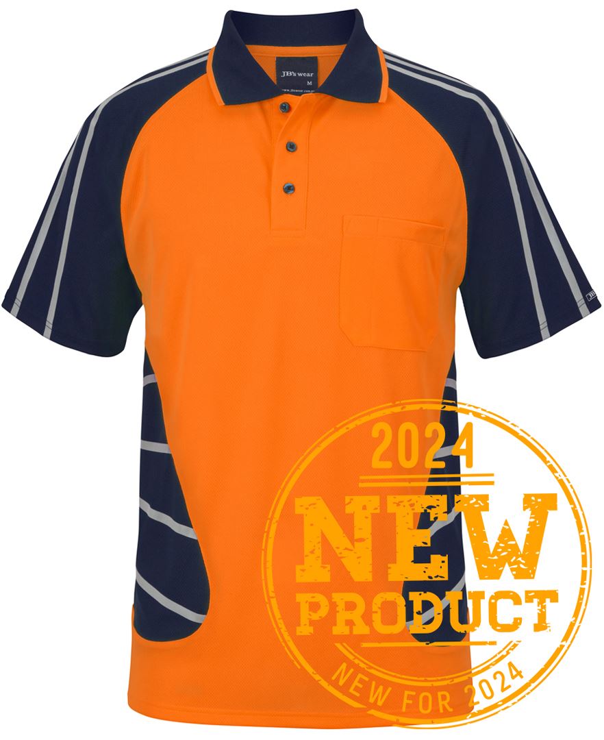 JB's STREET SPIDER POLO W/ REFLECTIVE STRIPE JB's STREET SPIDER POLO W/ REFLECTIVE STRIPE JB's wear Faster Workwear and Design