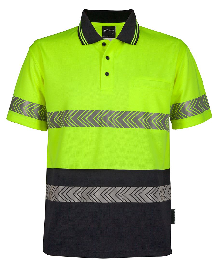 JB's HV S/S SEGMENTED TAPE POLO JB's HV S/S SEGMENTED TAPE POLO JB's wear Faster Workwear and Design