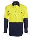 JB's HV CLOSE FRONT L/S 190G SHIRT JB's HV CLOSE FRONT L/S 190G SHIRT JB's wear Faster Workwear and Design