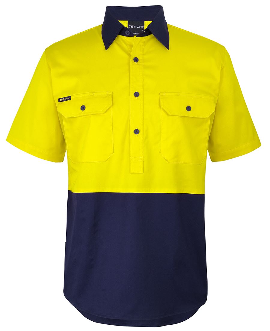 JB's HV CLOSE FRONT S/S 150G WORK SHIRT JB's HV CLOSE FRONT S/S 150G WORK SHIRT JB's wear Faster Workwear and Design