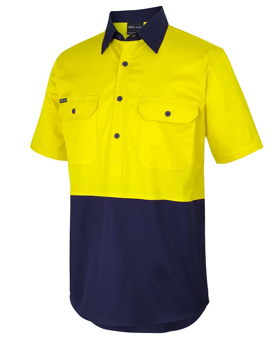 JB's HV CLOSE FRONT S/S 150G WORK SHIRT JB's HV CLOSE FRONT S/S 150G WORK SHIRT JB's wear Faster Workwear and Design