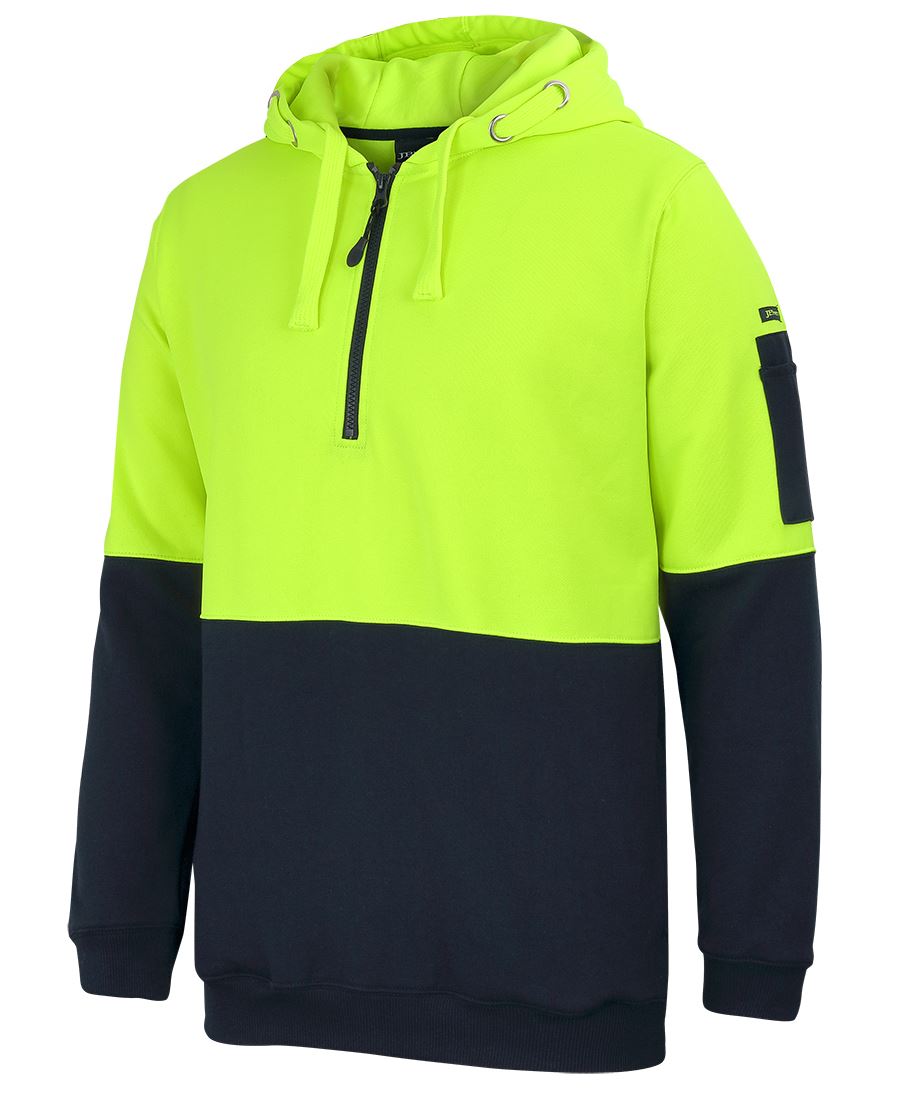 JB's HV 1/2 ZIP FLEECY HOODIE JB's HV 1/2 ZIP FLEECY HOODIE JB's wear Faster Workwear and Design