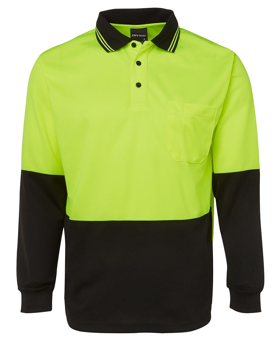 JB's HV L/S TRAD POLO JB's HV L/S TRAD POLO JB's wear Faster Workwear and Design