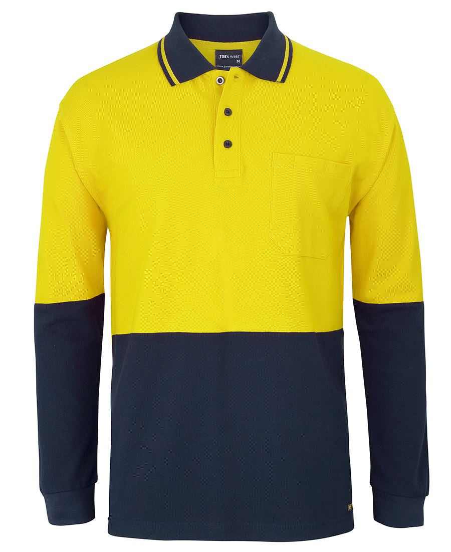 JB's HV L/S COTTON PIQUE TRAD POLO JB's HV L/S COTTON PIQUE TRAD POLO JB's wear Faster Workwear and Design