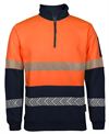 JB's HV 1/2 ZIP SEGMENTED TAPE FLEECY JB's HV 1/2 ZIP SEGMENTED TAPE FLEECY JB's wear Faster Workwear and Design
