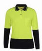 JB's LADIES HV L/S COMFORT POLO JB's LADIES HV L/S COMFORT POLO JB's wear Faster Workwear and Design