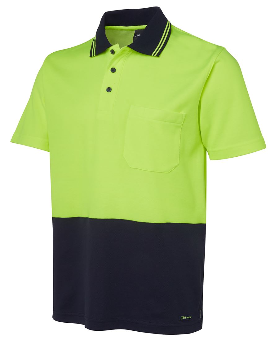 JB's HV NON CUFF S/S COTTON BACK POLO JB's HV NON CUFF S/S COTTON BACK POLO JB's wear Faster Workwear and Design