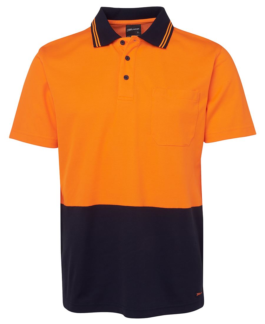 JB's HV NON CUFF S/S COTTON BACK POLO JB's HV NON CUFF S/S COTTON BACK POLO JB's wear Faster Workwear and Design