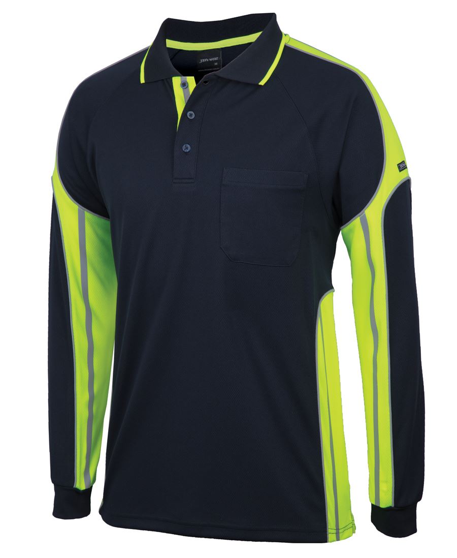 JB's L/S STREET PANEL POLO JB's L/S STREET PANEL POLO JB's wear Faster Workwear and Design