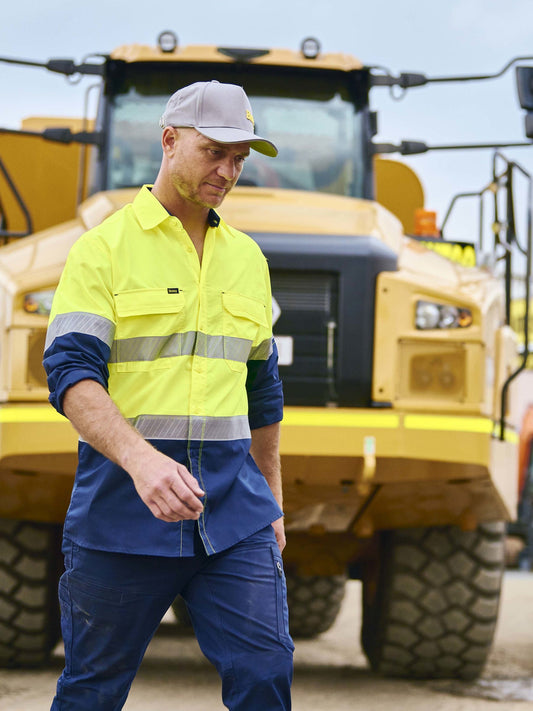 X Airflow™ Hi Vis Taped Stretch Ripstop Shirt X Airflow™ Hi Vis Taped Stretch Ripstop Shirt Bisley Workwear Faster Workwear and Design