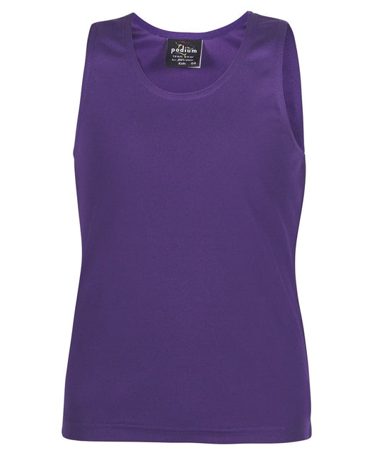 PODIUM KIDS POLY SINGLET PODIUM KIDS POLY SINGLET Podium Faster Workwear and Design