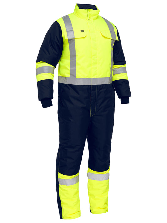 X Taped Two Tone Hi Vis Freezer Coverall X Taped Two Tone Hi Vis Freezer Coverall Bisley Workwear Faster Workwear and Design