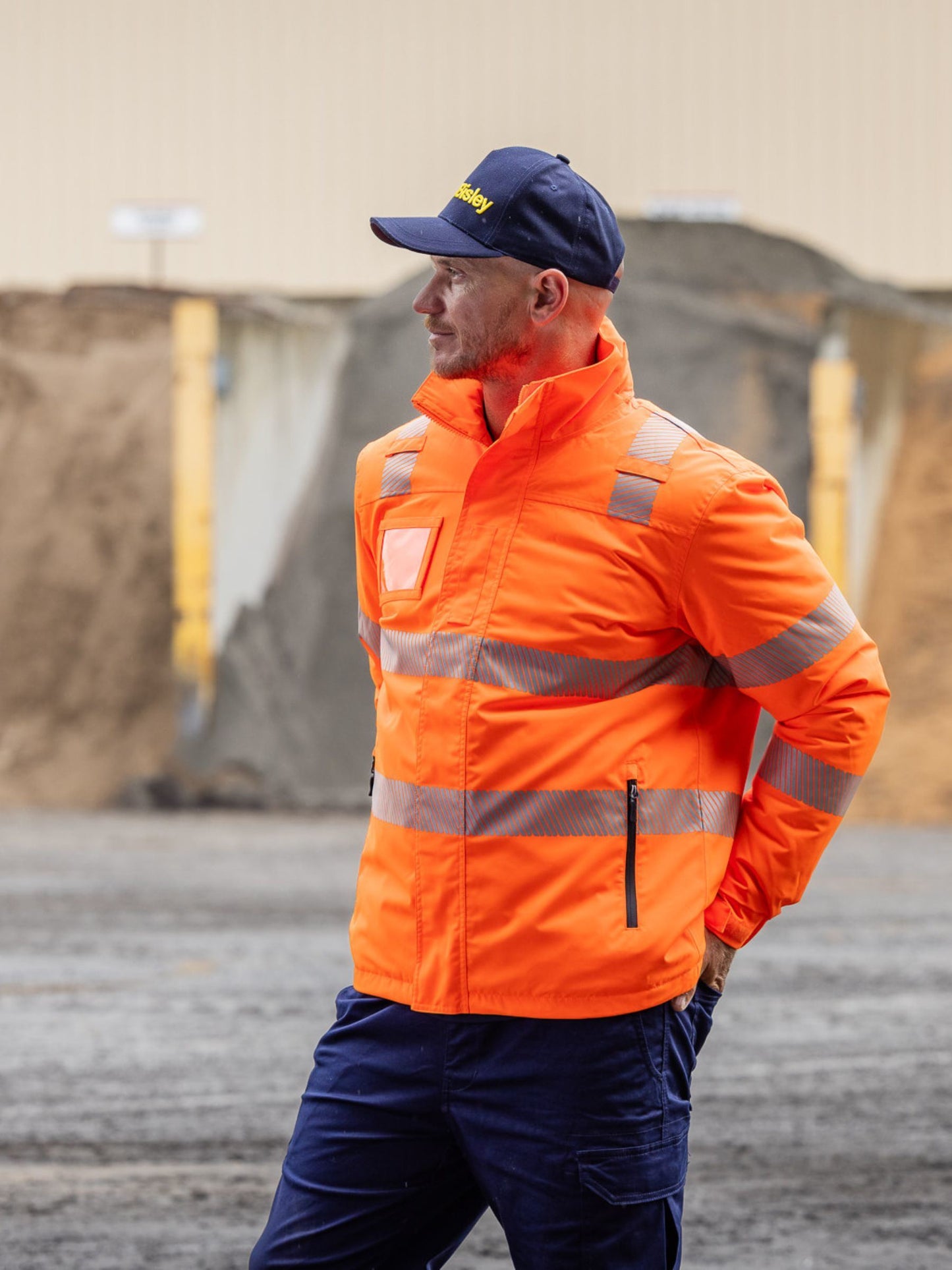 Taped Hi Vis Heated Jacket with Hood Taped Hi Vis Heated Jacket with Hood Bisley Workwear Faster Workwear and Design