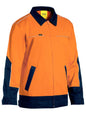 Hi Vis Drill Jacket with Liquid Repellent Finish Hi Vis Drill Jacket with Liquid Repellent Finish Bisley Workwear Faster Workwear and Design