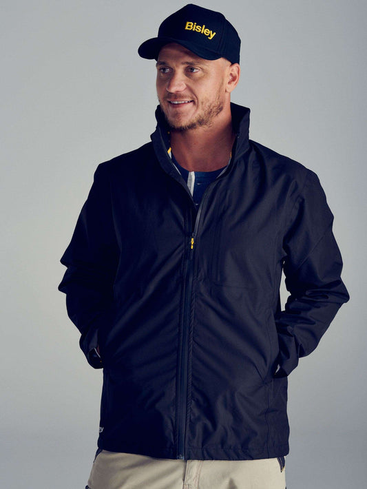 Lightweight Ripstop Rain Jacket with Concealed Hood Lightweight Ripstop Rain Jacket with Concealed Hood Bisley Workwear Faster Workwear and Design