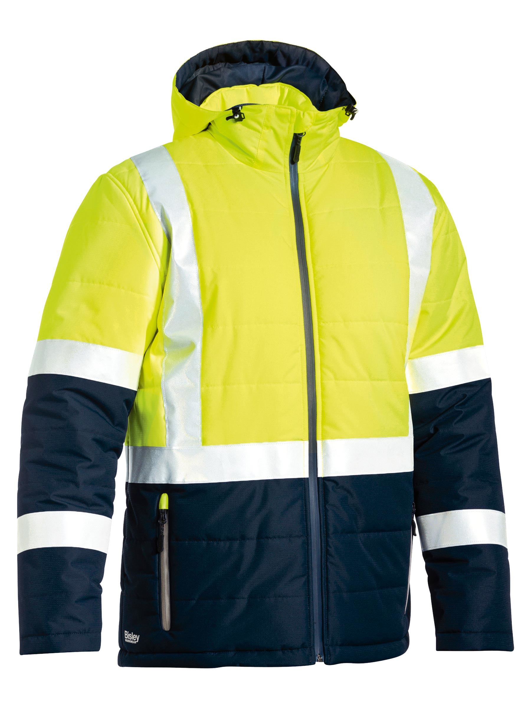 Taped Hi Vis Puffer Jacket Taped Hi Vis Puffer Jacket Bisley Workwear Faster Workwear and Design