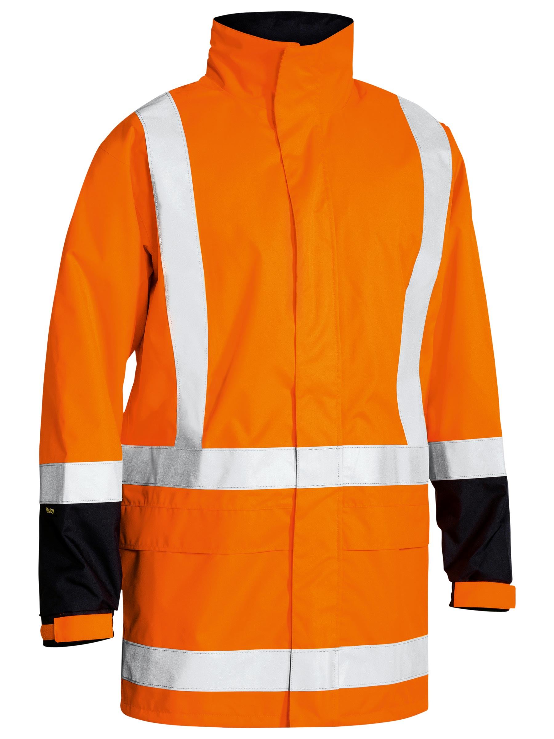 Taped Hi Vis Rain Shell Jacket Taped Hi Vis Rain Shell Jacket Bisley Workwear Faster Workwear and Design