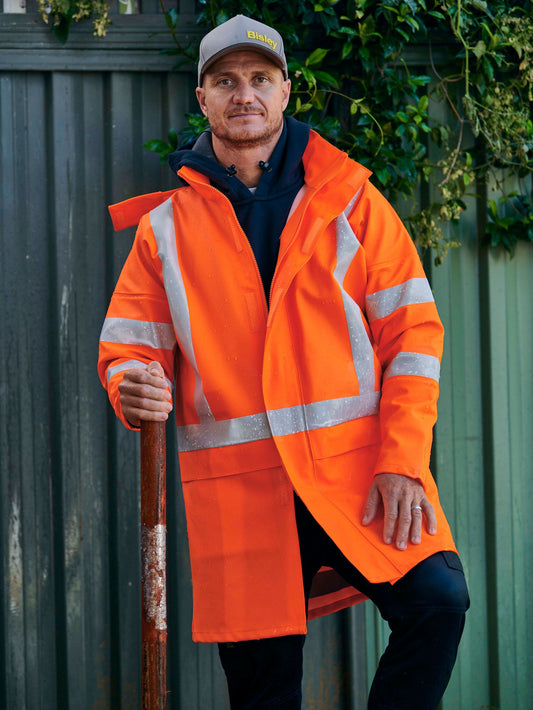 X Taped Hi Vis Storm Jacket X Taped Hi Vis Storm Jacket Bisley Workwear Faster Workwear and Design