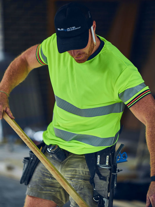 Taped Hi Vis Polyester Mesh T-Shirt Taped Hi Vis Polyester Mesh T-Shirt Bisley Workwear Faster Workwear and Design