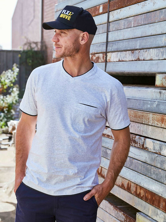 Flx & Move™ Cotton Henley Tee Flx & Move™ Cotton Henley Tee Bisley Workwear Faster Workwear and Design