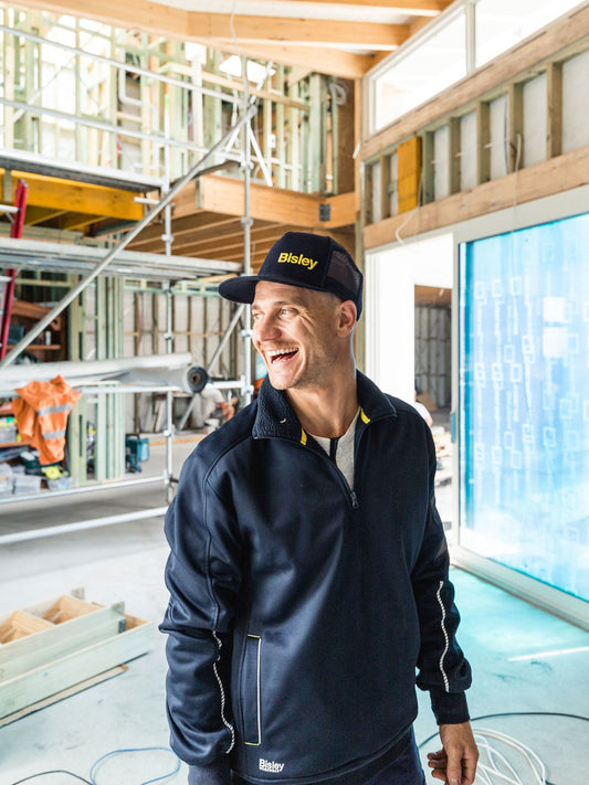 Work Fleece 1/4 Zip Pullover with Sherpa Lining Work Fleece 1/4 Zip Pullover with Sherpa Lining Bisley Workwear Faster Workwear and Design