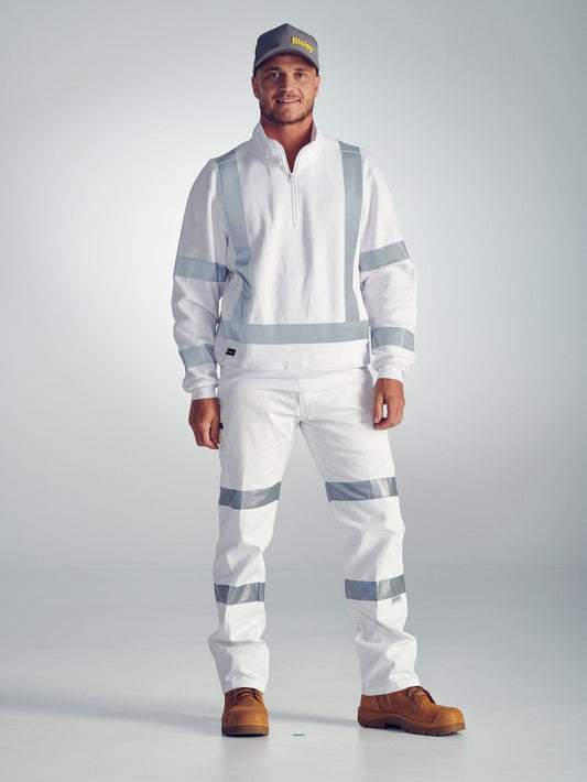 X Taped 1/4 Zip Fleece Pullover X Taped 1/4 Zip Fleece Pullover Bisley Workwear Faster Workwear and Design