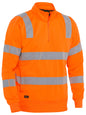 Taped hi Vis 1/4 Zip Pullover Taped hi Vis 1/4 Zip Pullover Bisley Workwear Faster Workwear and Design