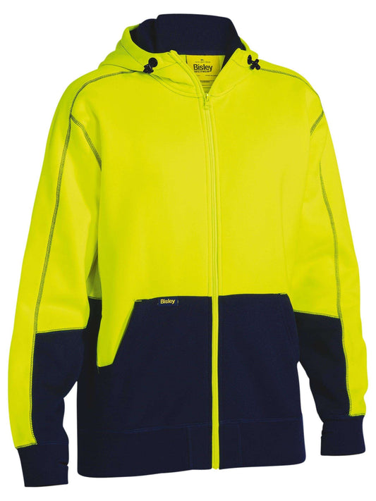 Hi Vis Zip Front Fleece Hoodie Hi Vis Zip Front Fleece Hoodie Bisley Workwear Faster Workwear and Design
