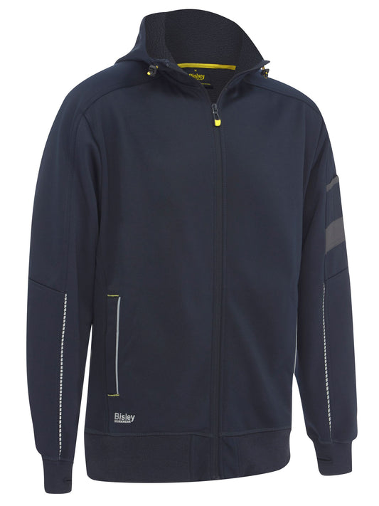 Work Fleece Zip-Front Hoodie with Sherpa Lining Work Fleece Zip-Front Hoodie with Sherpa Lining Bisley Workwear Faster Workwear and Design