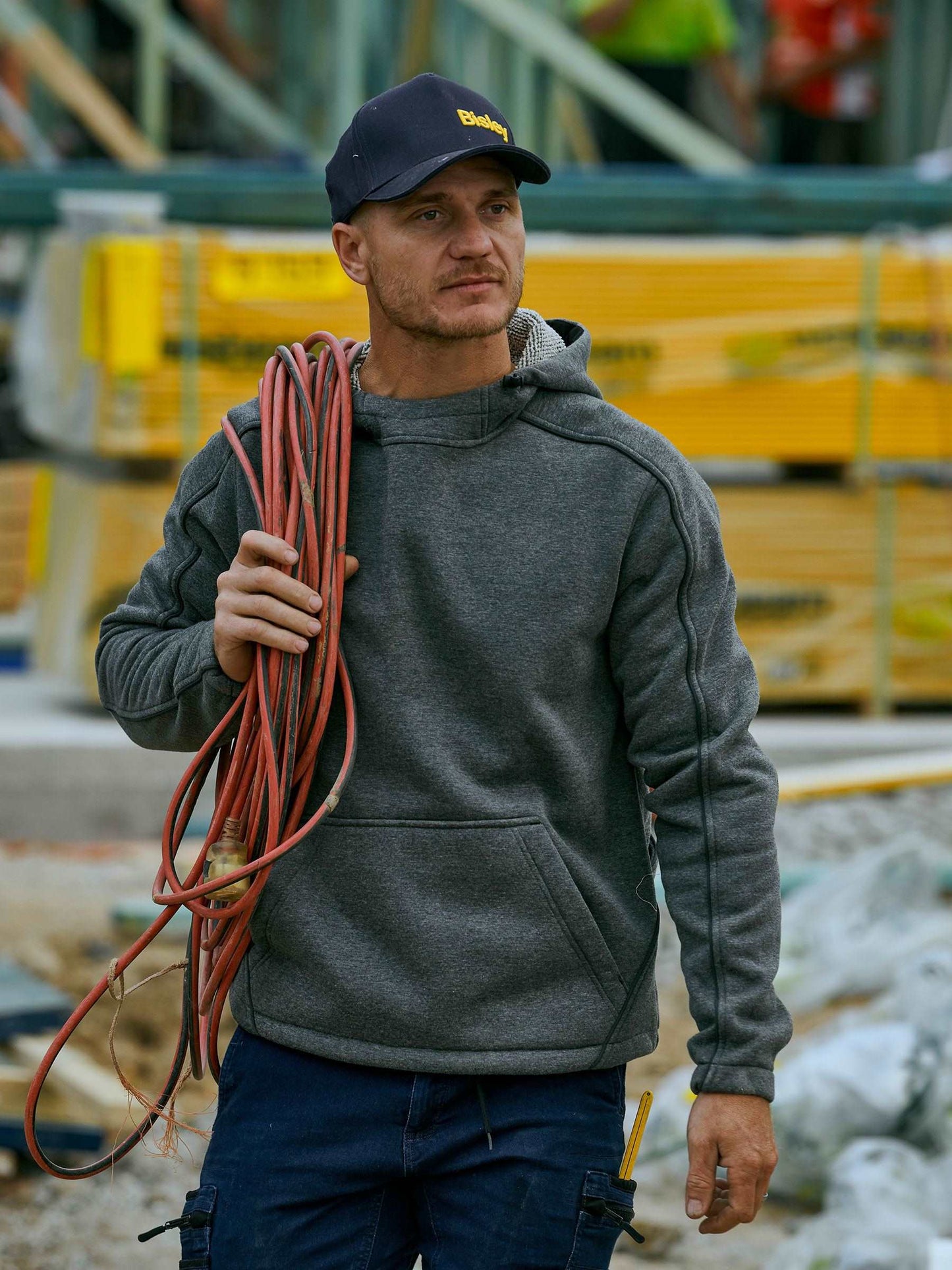 Flx and Move™ Marle Fleece Hoodie Jumper Flx and Move™ Marle Fleece Hoodie Jumper Bisley Workwear Faster Workwear and Design