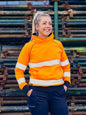 Women's Taped Hi Vis Fleece Jumper Women's Taped Hi Vis Fleece Jumper Bisley Workwear Faster Workwear and Design