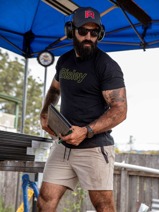 Bisley Cotton Outline Logo Tee Bisley Cotton Outline Logo Tee Bisley Workwear Faster Workwear and Design