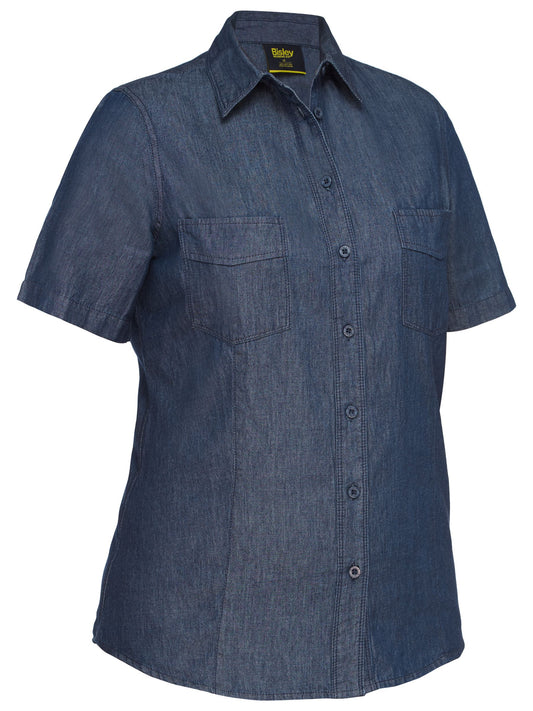 Women's Denim Work Shirt Women's Denim Work Shirt Bisley Workwear Faster Workwear and Design