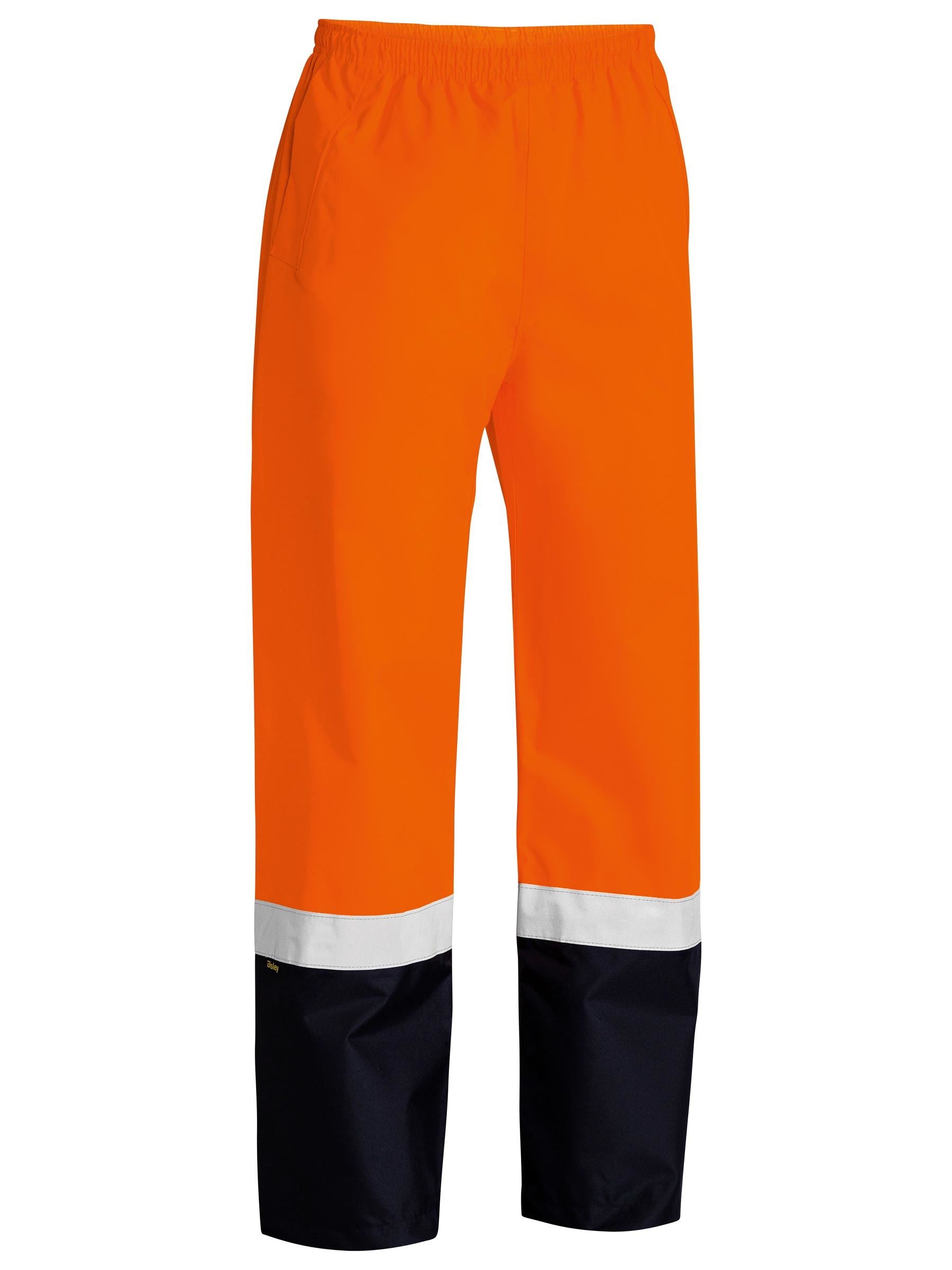 Taped Hi Vis Rain Shell Pants Taped Hi Vis Rain Shell Pants Bisley Workwear Faster Workwear and Design