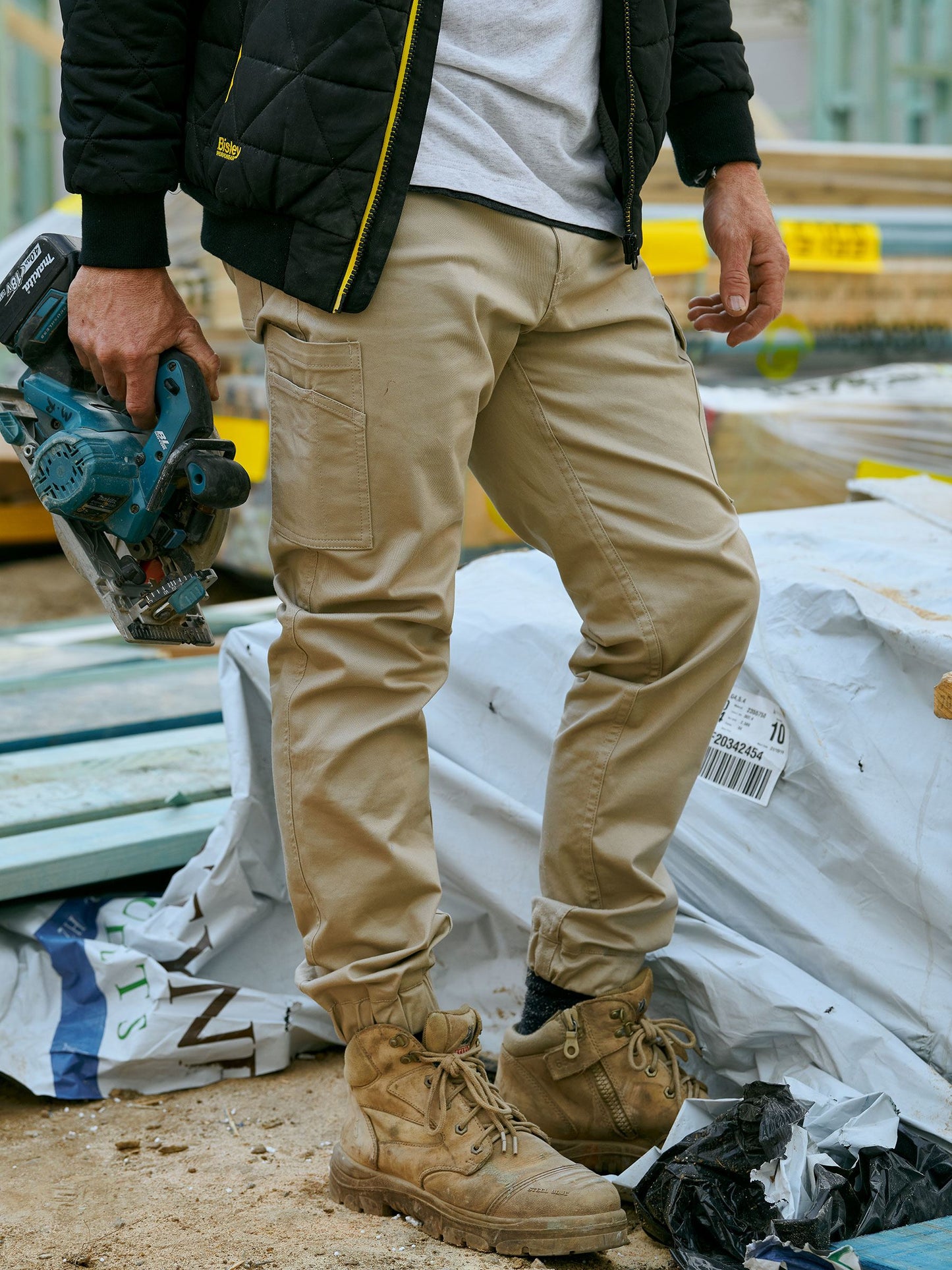 Stretch Cotton Drill Cargo Cuffed Pants Stretch Cotton Drill Cargo Cuffed Pants Bisley Workwear Faster Workwear and Design