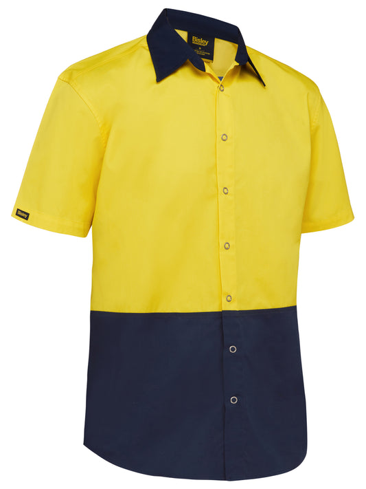 Two Tone Hi Vis Shirt Two Tone Hi Vis Shirt Bisley Workwear Faster Workwear and Design