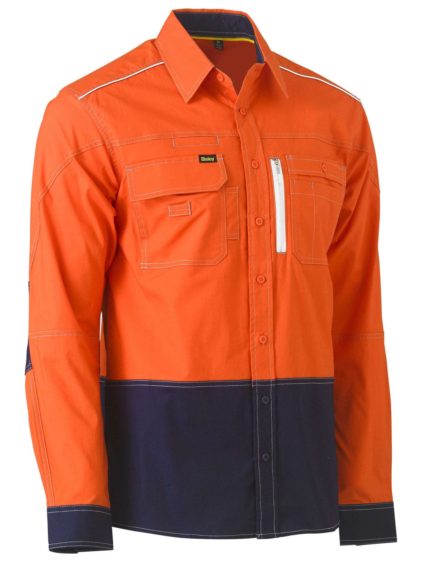 Flx & Move™ Hi Vis Utility Shirt Flx & Move™ Hi Vis Utility Shirt Bisley Workwear Faster Workwear and Design