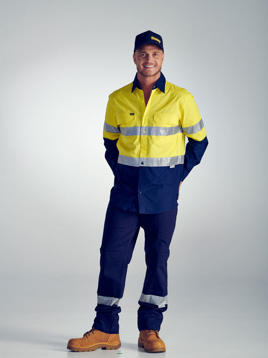 X Airflow™ Taped Hi Vis Ripstop Shirt X Airflow™ Taped Hi Vis Ripstop Shirt Bisley Workwear Faster Workwear and Design