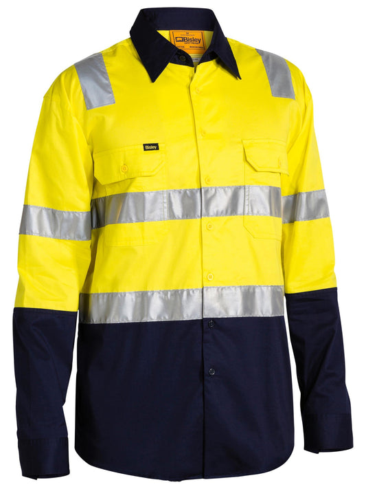 Taped Hi Vis Cool Lightweight Shirt with Shoulder Tape Taped Hi Vis Cool Lightweight Shirt with Shoulder Tape Bisley Workwear Faster Workwear and Design