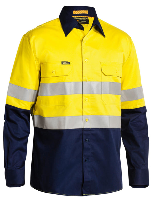 Taped Hi Vis Industrial Cool Vented Shirt Taped Hi Vis Industrial Cool Vented Shirt Bisley Workwear Faster Workwear and Design