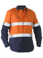 Bisley Recycle Taped Two Tone Hi Vis Drill Shirt Bisley Recycle Taped Two Tone Hi Vis Drill Shirt Bisley Workwear Faster Workwear and Design