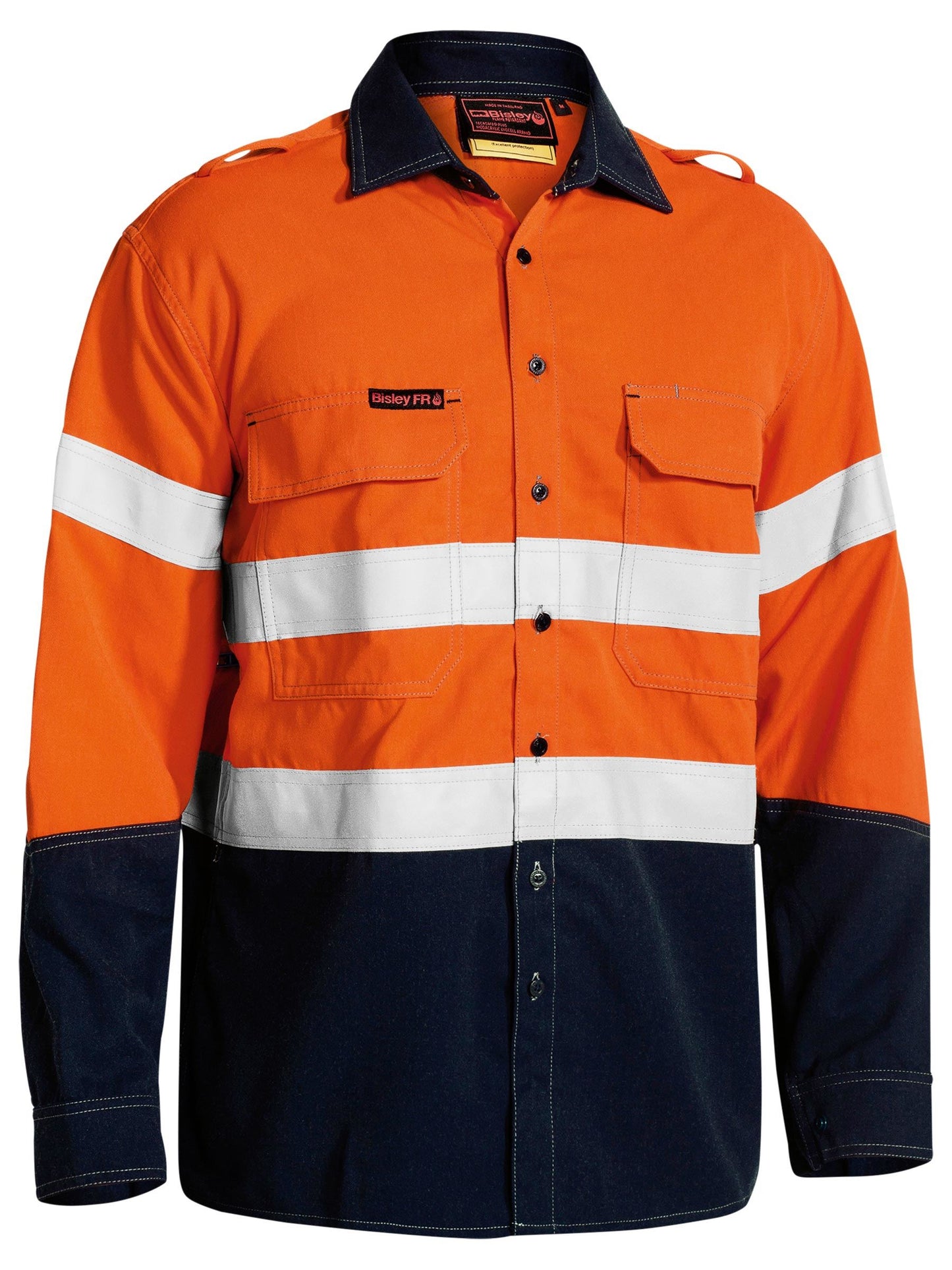 TenCate Tecasafe® Plus 700 Taped Hi Vis FR Vented Shirt TenCate Tecasafe® Plus 700 Taped Hi Vis FR Vented Shirt Bisley Workwear Faster Workwear and Design