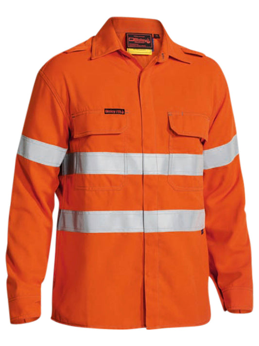 TenCate Tecasafe® Plus Taped Hi Vis FR Non Vented Shirt - Long Sleeve TenCate Tecasafe® Plus Taped Hi Vis FR Non Vented Shirt - Long Sleeve Bisley Workwear Faster Workwear and Design