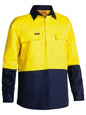 Hi Vis Closed Front Drill Shirt Hi Vis Closed Front Drill Shirt Bisley Workwear Faster Workwear and Design