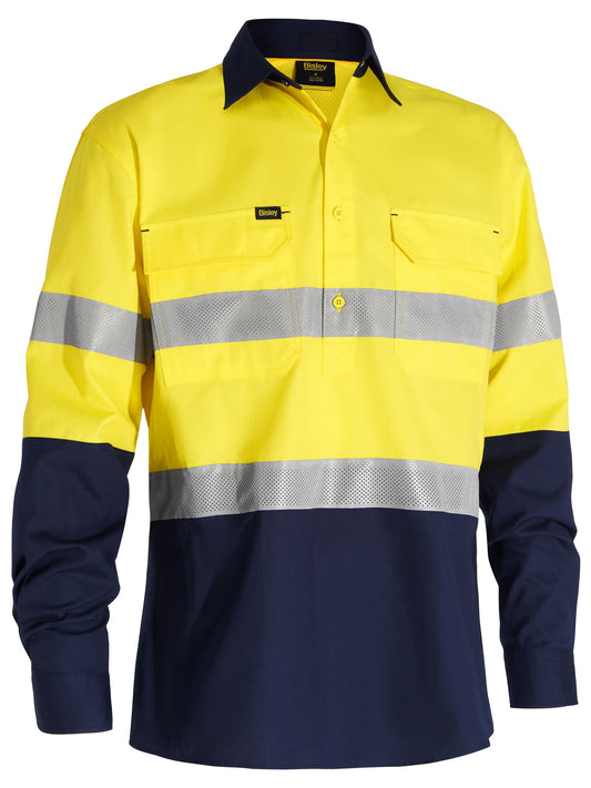 X Airflow™ Closed Front Taped Hi Vis Ripstop Shirt X Airflow™ Closed Front Taped Hi Vis Ripstop Shirt Bisley Workwear Faster Workwear and Design