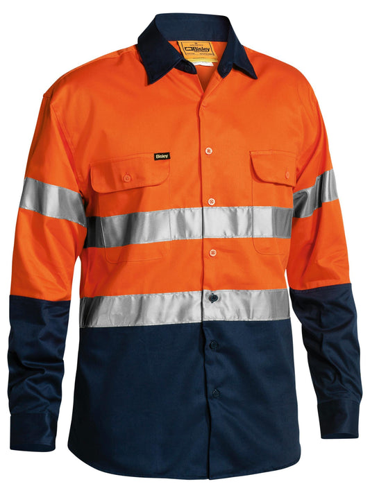 Taped Hi Vis Drill Shirt Taped Hi Vis Drill Shirt Bisley Workwear Faster Workwear and Design