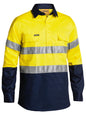 Taped Hi Vis Closed Front Drill Shirt Taped Hi Vis Closed Front Drill Shirt Bisley Workwear Faster Workwear and Design